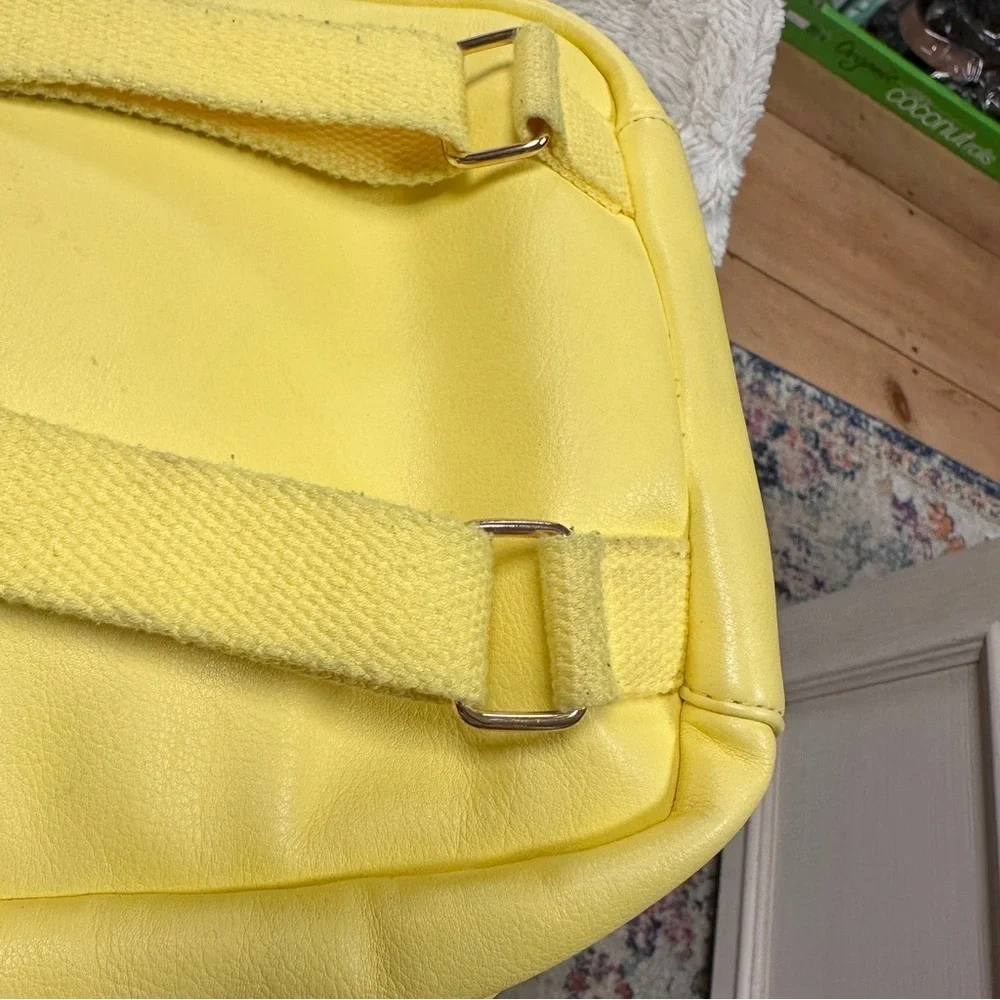 Art class brand, super cute lemon yellow vegan backpack
